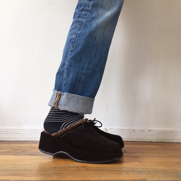 Stuart Weitzman Faux fur Slip-on shoes - Picture 3 of 4